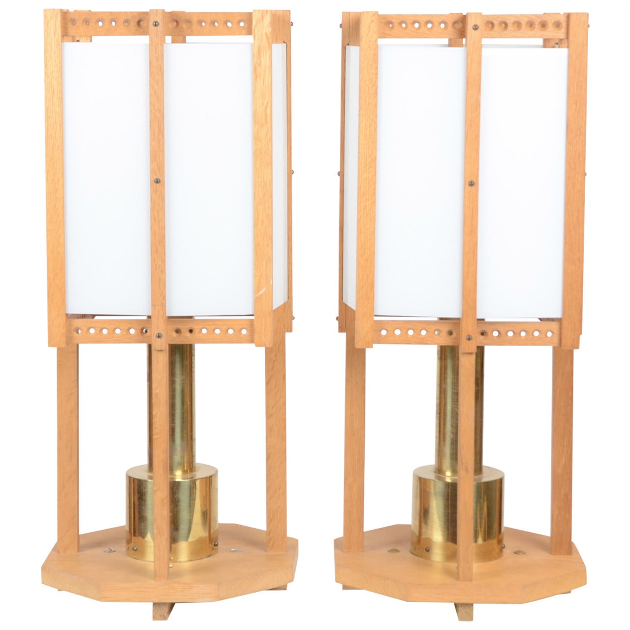 Pair of table lamps, for St Nicolai chapel, by John Kandell