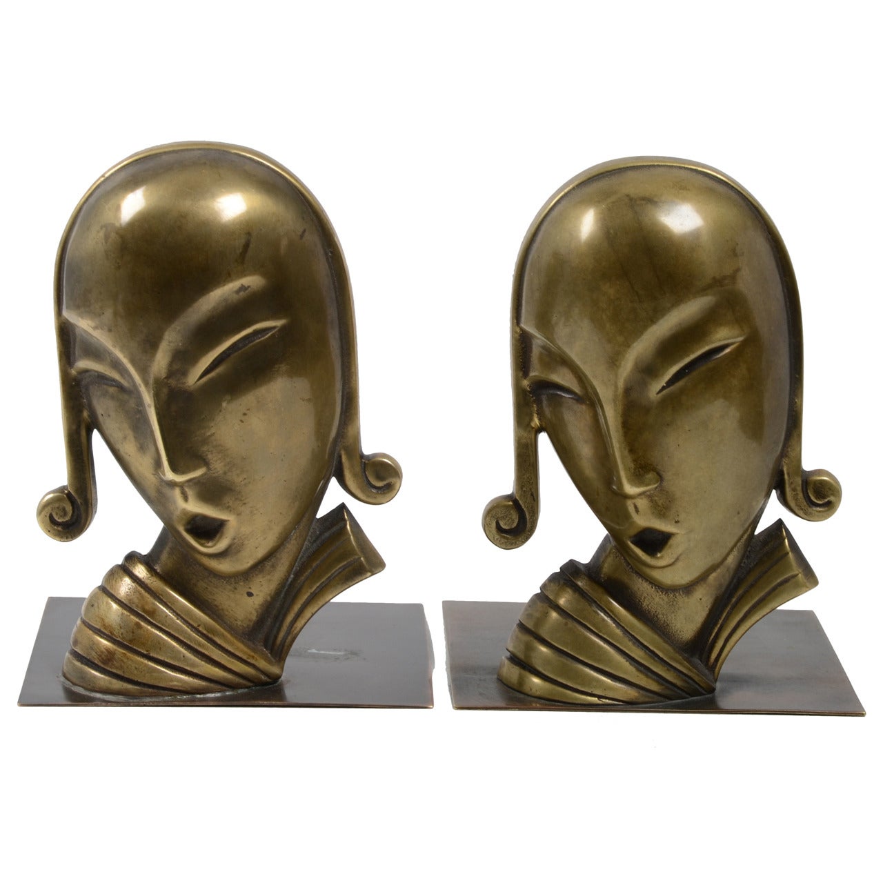 Bookends by Carl-Einar Borgström for Ystad Metall Art Deco 1930's Swedish