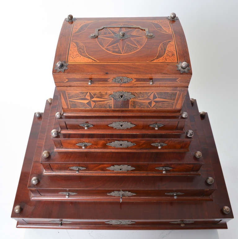 Gustavian Monumental Antique Jewelry Box, 1760-1780