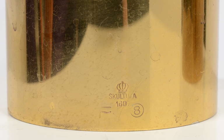 Pierre Forssell Table Lamp in Brass for Skultuna, Sweden 1
