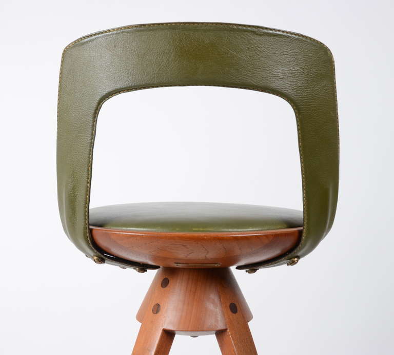 Stool by Tove & Edvard Kindt-Larsen manufactured by Thorald Madsens, Denmark 3