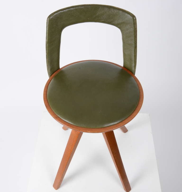 Stool by Tove & Edvard Kindt-Larsen manufactured by Thorald Madsens, Denmark 1