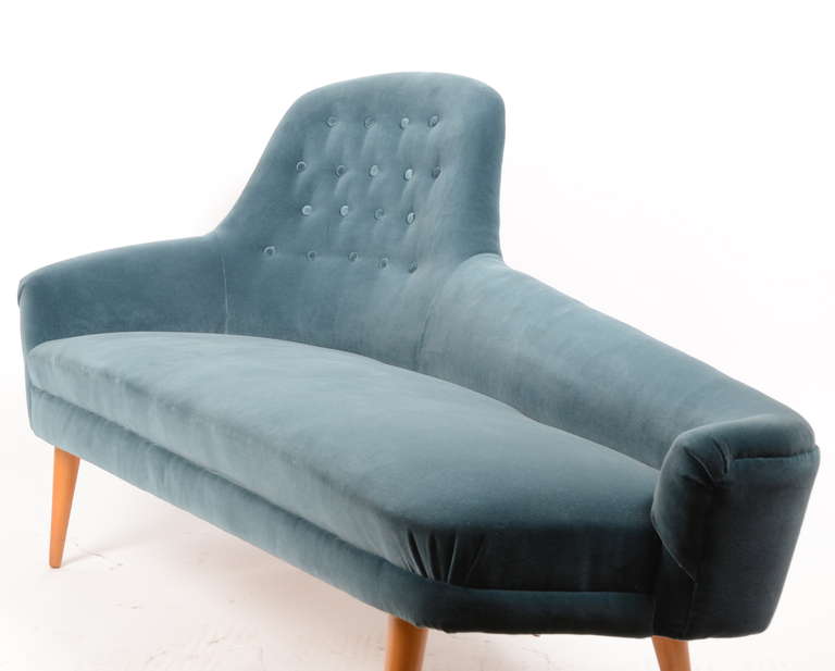 Scandinavian Modern Kerstin Horlin Holmqvist Daybed Chaise Longue 1950's for NK Sweden