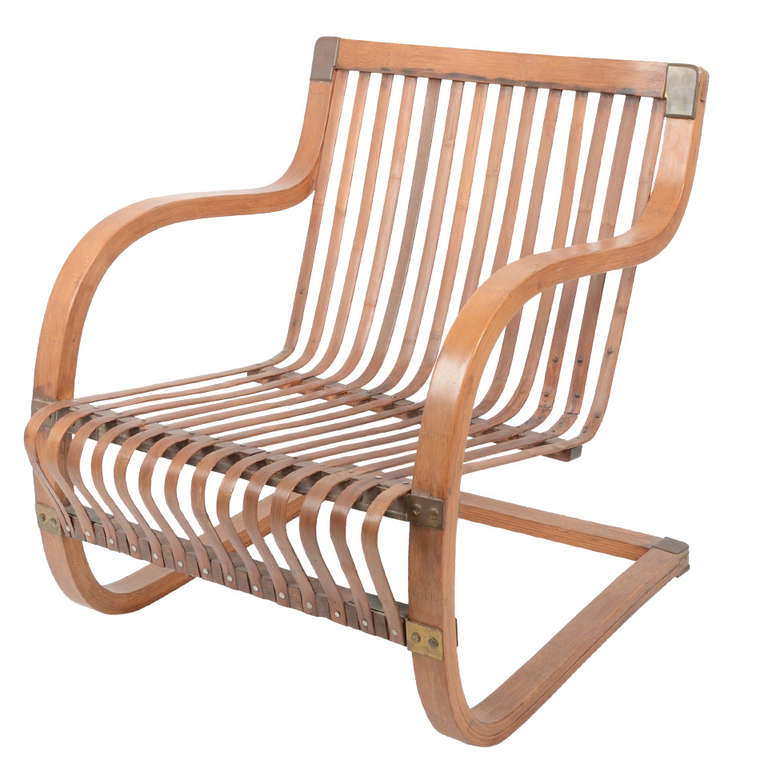 Arm Chair attr. Charlotte Perriand. Bamboo Japan ~ 1941 For Sale