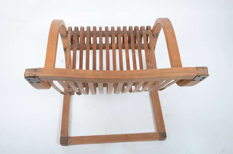 Français Fauteuil attr. Charlotte Perriand. Bambou Japon ~ 1941