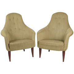 Pair of Large Adam Chairs by Kerstin Hörlin Holmquist for Nordiska Kompaniet 6