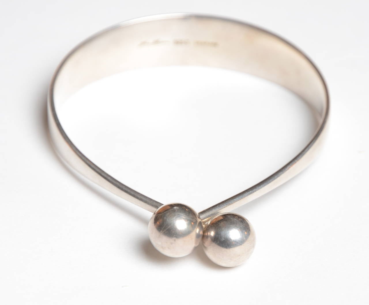 Silver cuff bracelet, silver, Bent Gabrielsen for Hans Hansen, Denmark, 1960´s
