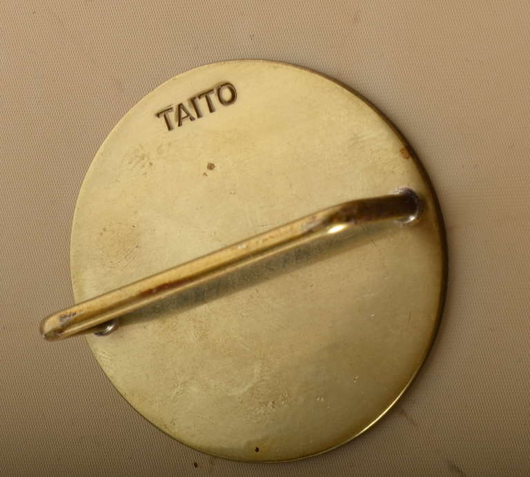 Brass Pendant With Counterweight Designed By Paavo Tynell For Taito, Finland, 1950's In Excellent Condition In Stockholm, SE