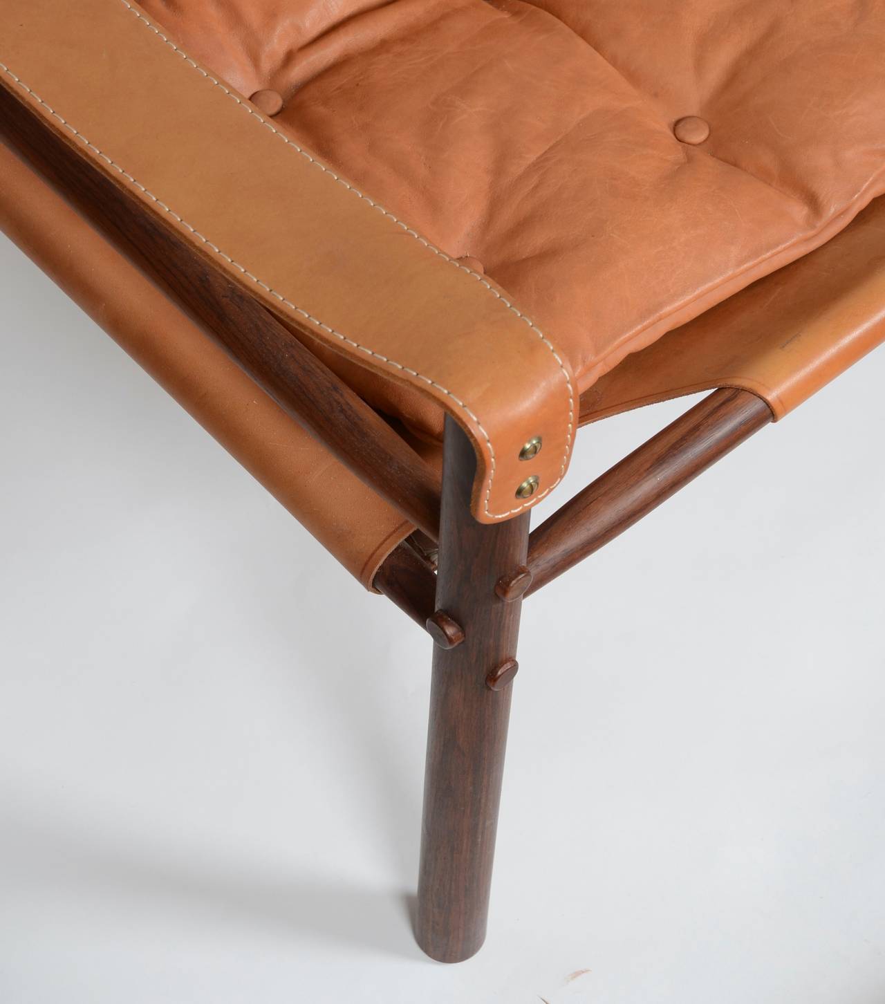 Scandinavian Modern Arne Norell, a Pair of Safari Chairs 