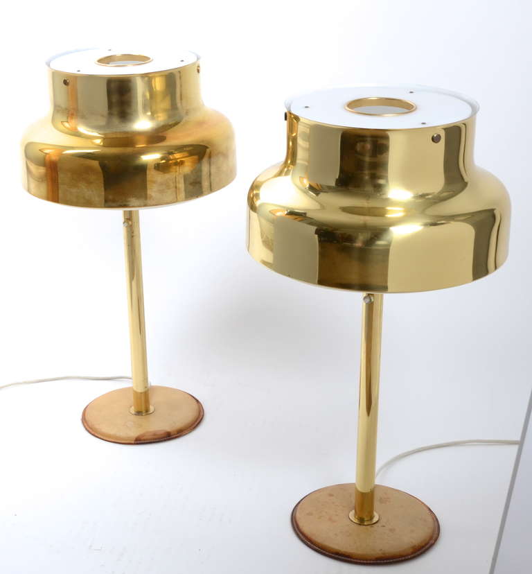 A pair of table lamps, model Bumling, designed by Anders Pehrson for Ateljé Lyktan, Sweden, 1960s.