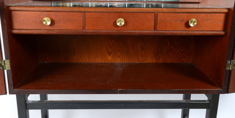 Bar cabinet with intarsia by firm 
