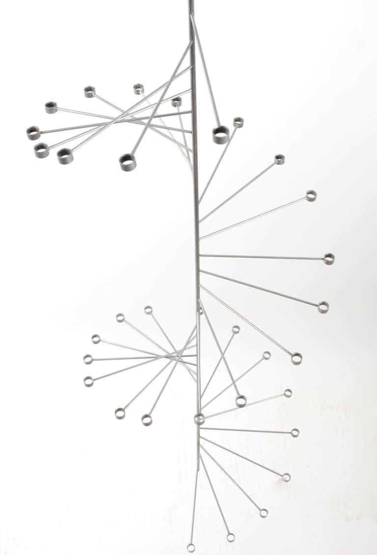 PK-101 candlestick designed by Poul Kjaerholm for E.Kold Christensen In Good Condition In Stockholm, SE