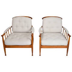 Pair of Skrindan Lounge Chairs by Kerstin Hörlin-Holmquist for OPE Möbler