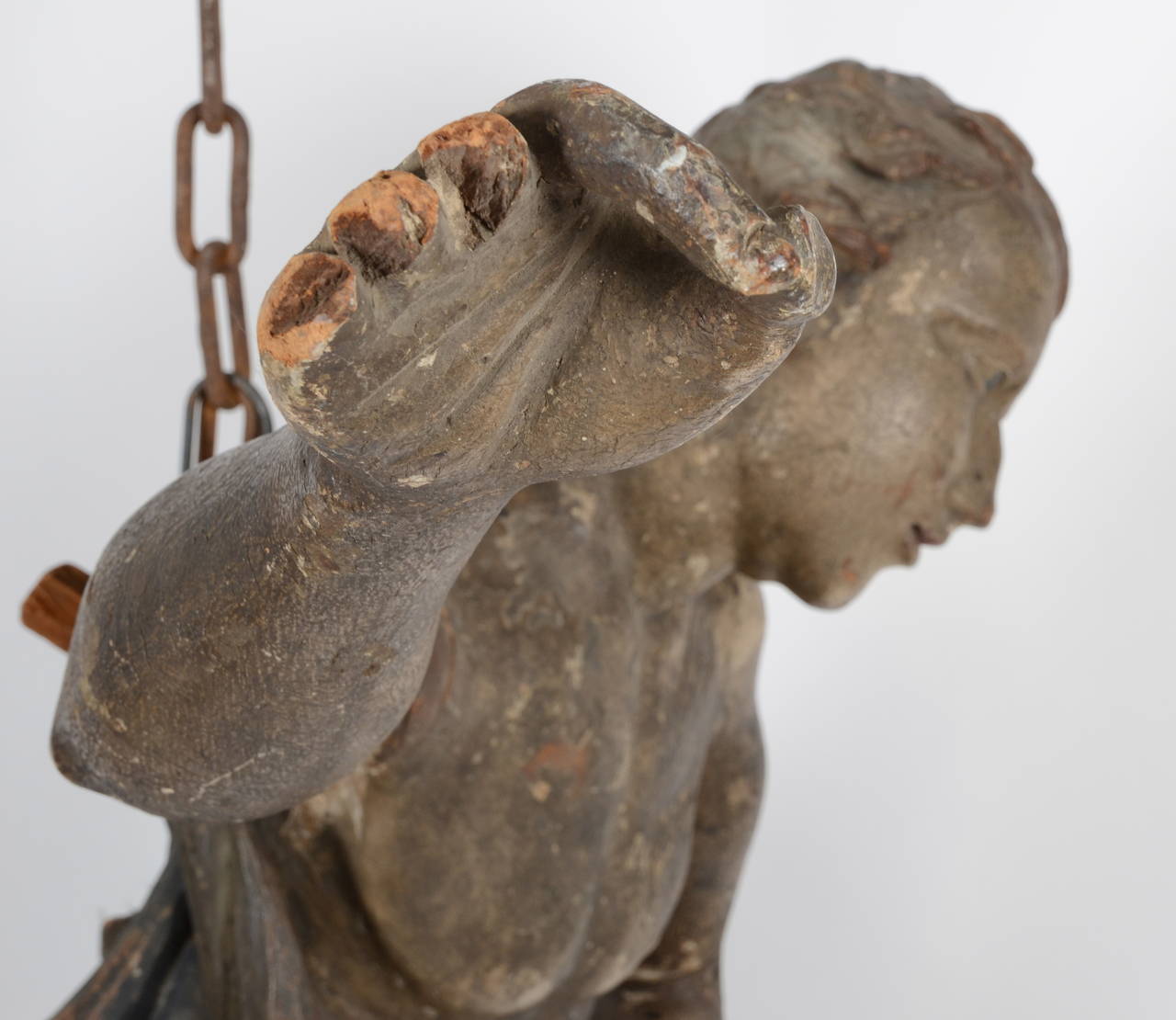 Monumental Hanging Sculpture, Wood, Swedish, 17th Century For Sale 2