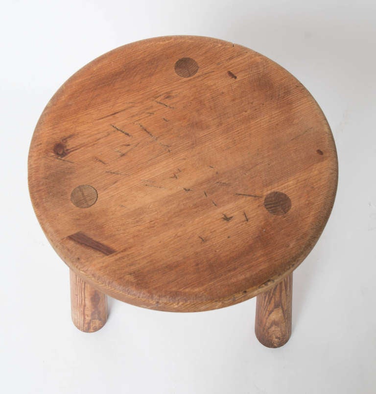 Axel Einar Hjorth Pine Stool Utö for NK 1930's, Swedish