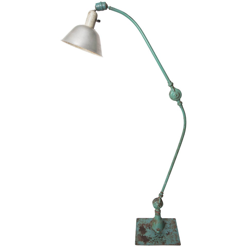 Triplex Industrial Floor / Wall / Table Lamp, Swedish