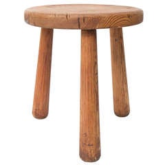 Axel Einar Hjorth Pine Stool Utö for NK 1930's, Swedish