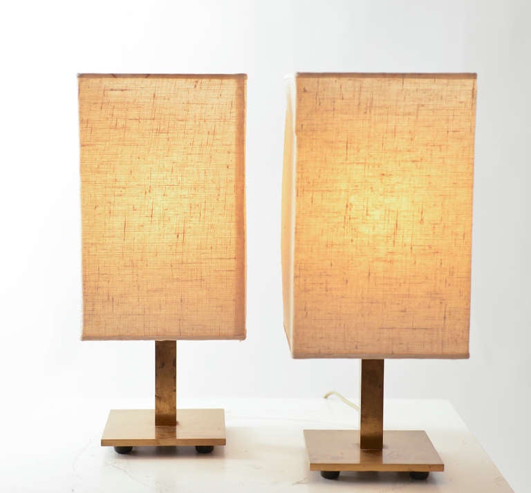 Table lamps designed by Bertil Brisborg for NK, Sweden.  Marked NK.