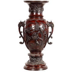 Large Bronze Urn from Japan Meiji-Period, 1868-1912