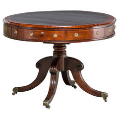 Drum Table or Library Table, Regency about 1820