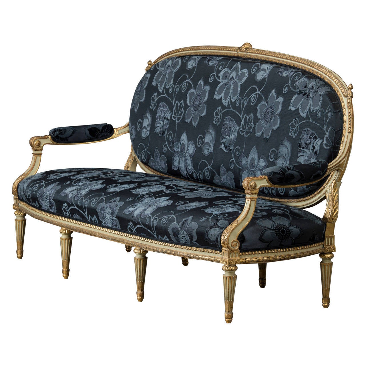 Louis XVI–style canapé, 1860–80, offered by Green Square Copenhagen