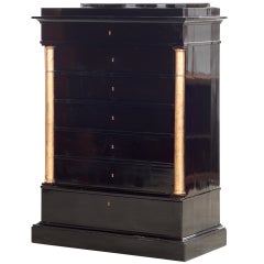 Empire Chiffonier ebonisiert, dänisch, Empire, ca. 1840