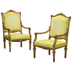 Pair of Napoleon III Armchairs, 1860-1880 9