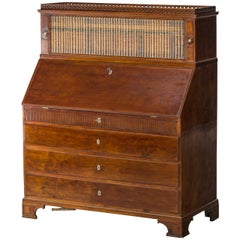 Louis XVI Mahogany Bureau Ascribed to Cabinetmaker J.C. Lillie