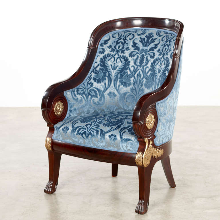 Danish Russian Empire Style Pair of Bergeres