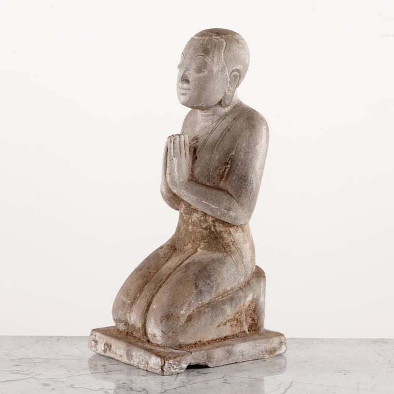 Sandstone Monk from Pagode in Burma