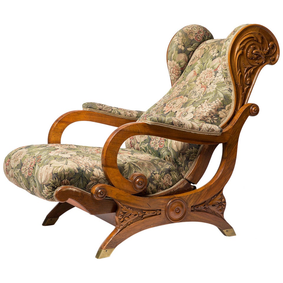Library Chair, Mid 19th Century For Sale