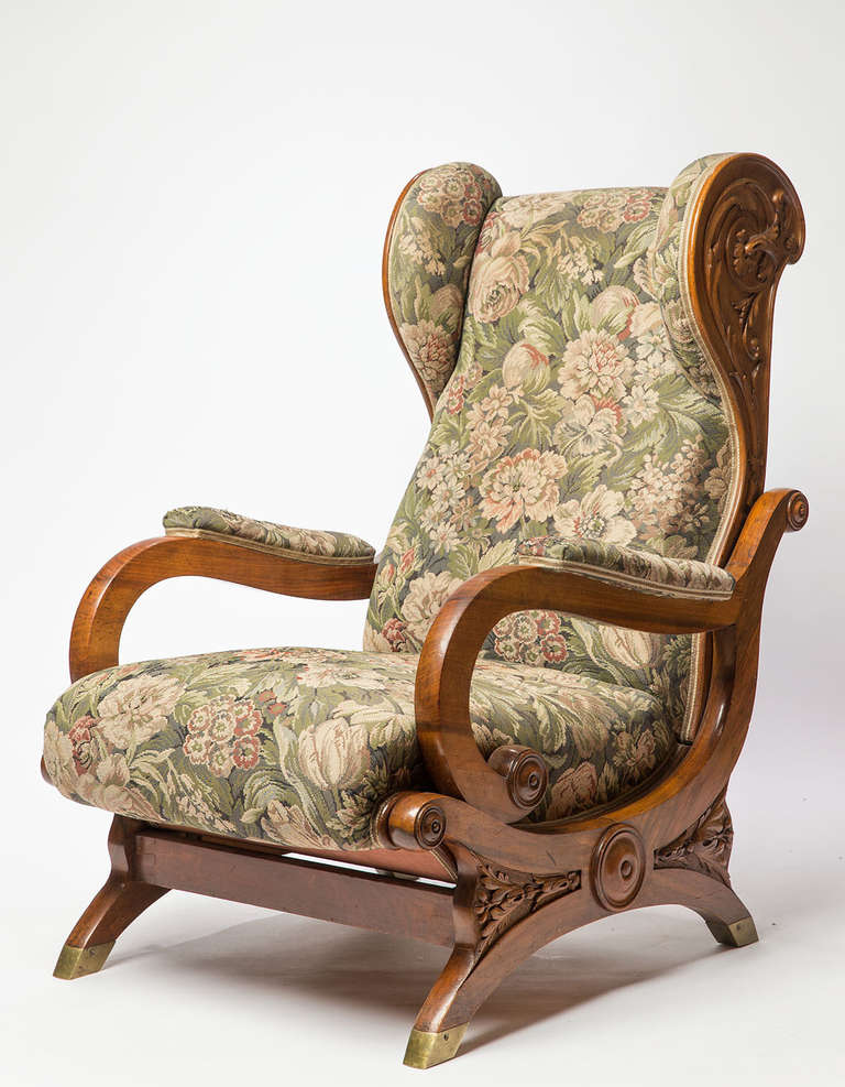 German Library Chair, Mid 19th Century For Sale