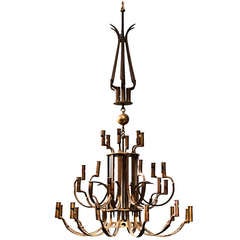 19th Century Swedish Officers Chandelier