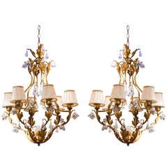 20th Century Rococo-Style Chandeliers