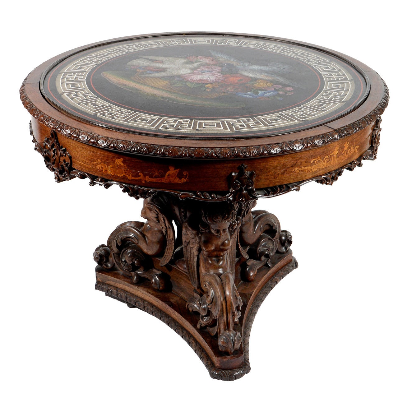 19th Century Micro Mosaic Table For Sale