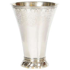 18th Century Swedish Rococo Silver Beaker