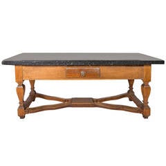 Important Swedish Stone Table