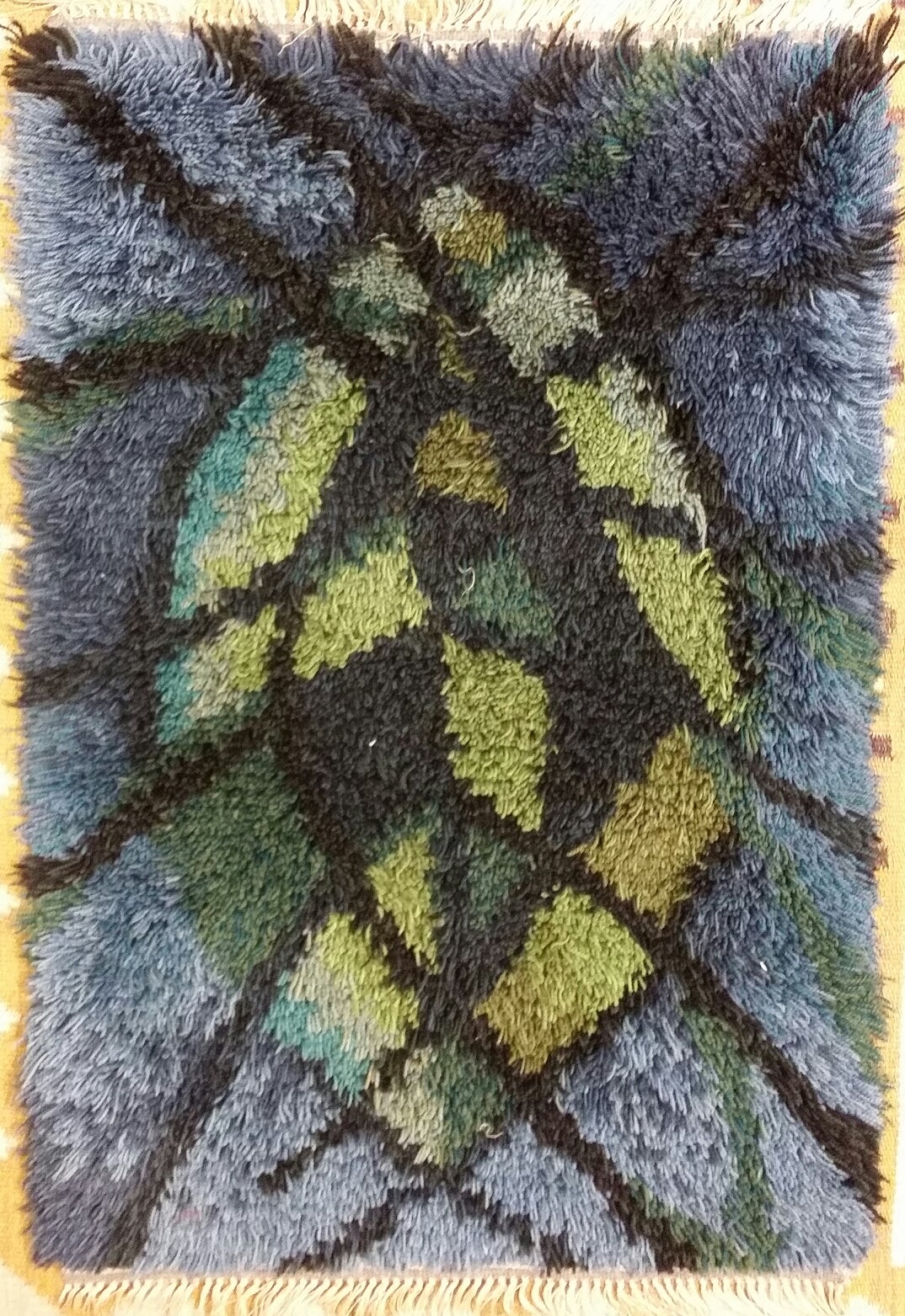 Swedish carpet rug , long pile 
