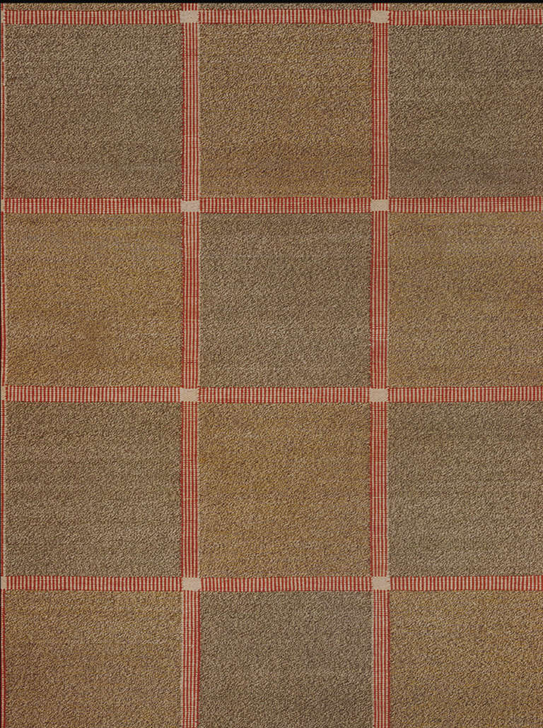 Rölakan rug composed 1936 by Märta Måås Fjetterström . Woven at Båstad  ateliers, Båstad-S. Sweden. Signed:AB MMF.