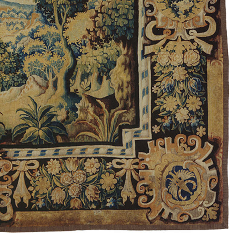 18th Century and Earlier Verdure Tapestry For Sale