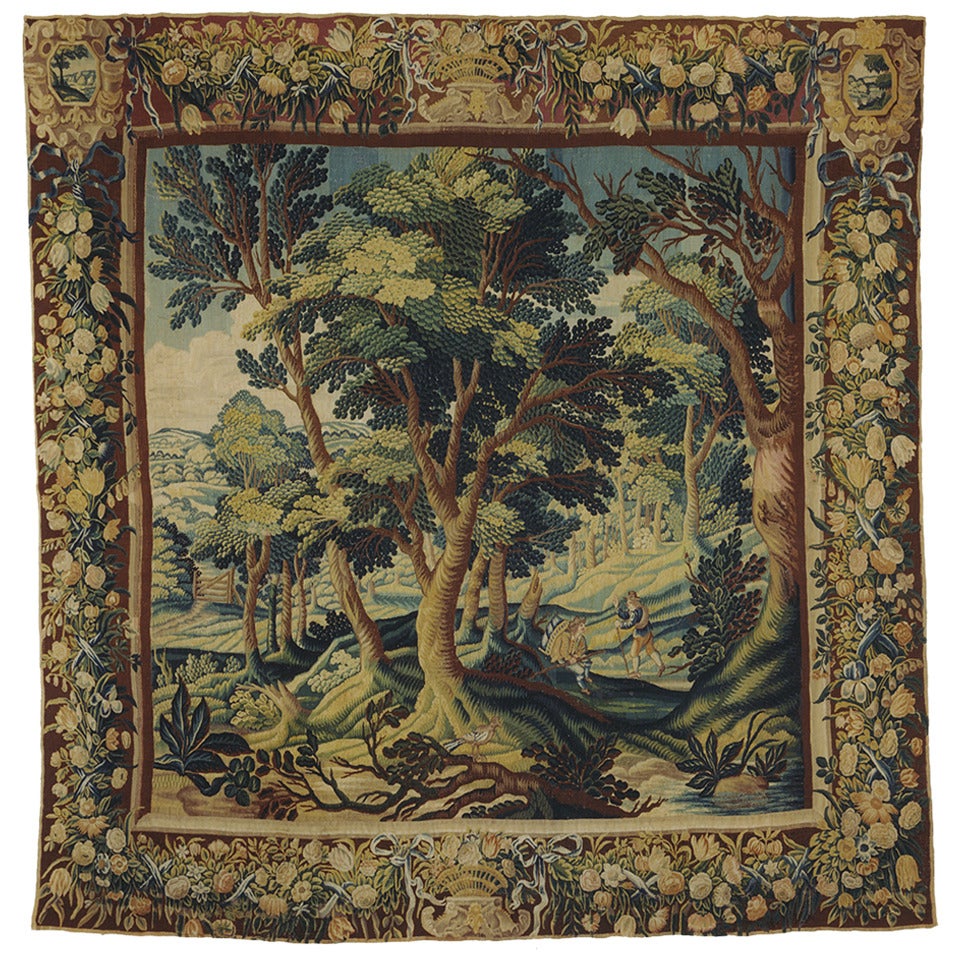 Flemish Verdure Landscape Tapestry For Sale