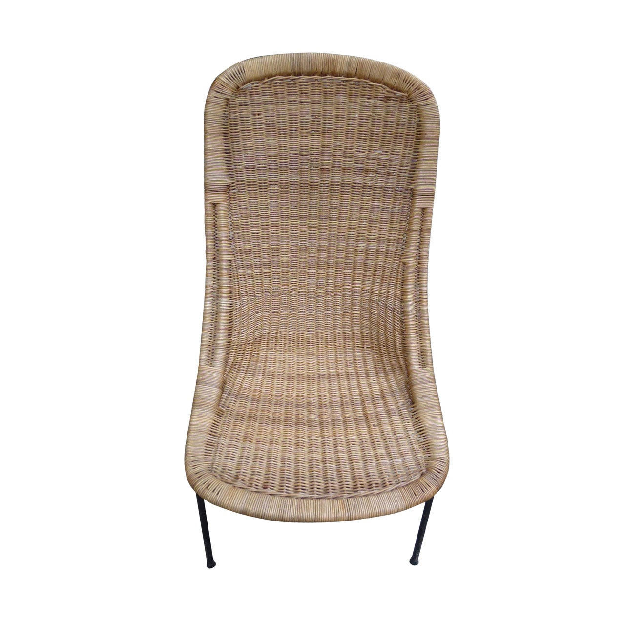 Swedish rattan Chair by Kerstin Hörlin-Holmqvist For Sale