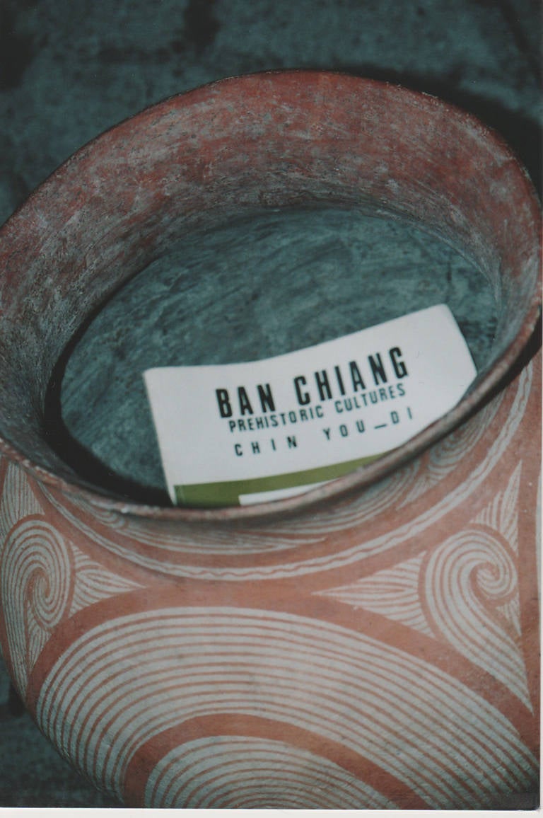 Thai Ban Chiang Terracotta Round Pot For Sale