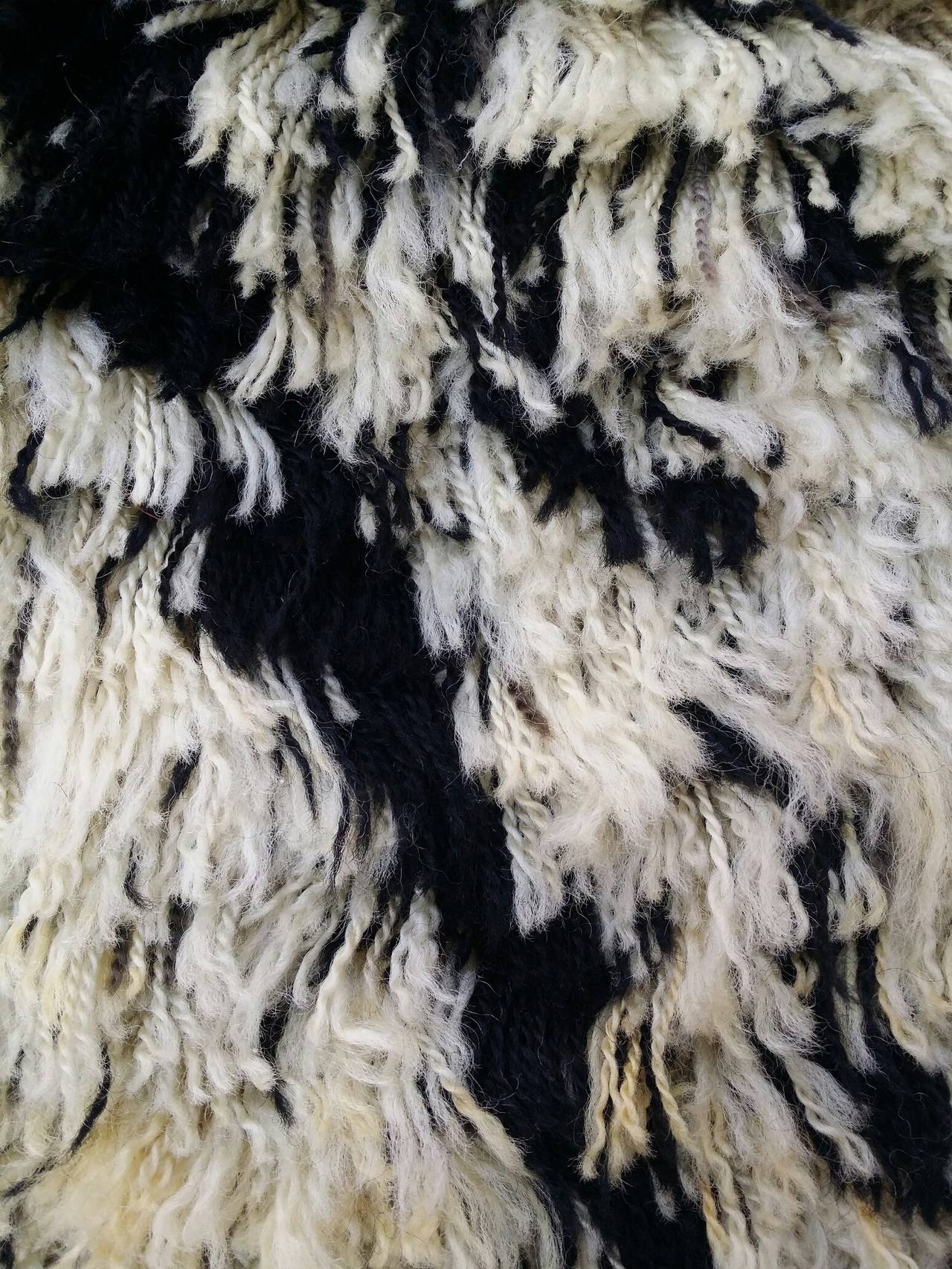 ZEBRA Swedish rug ,shaggy piled 