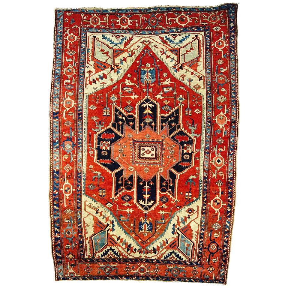 antique Goravan (Heriz) rug For Sale