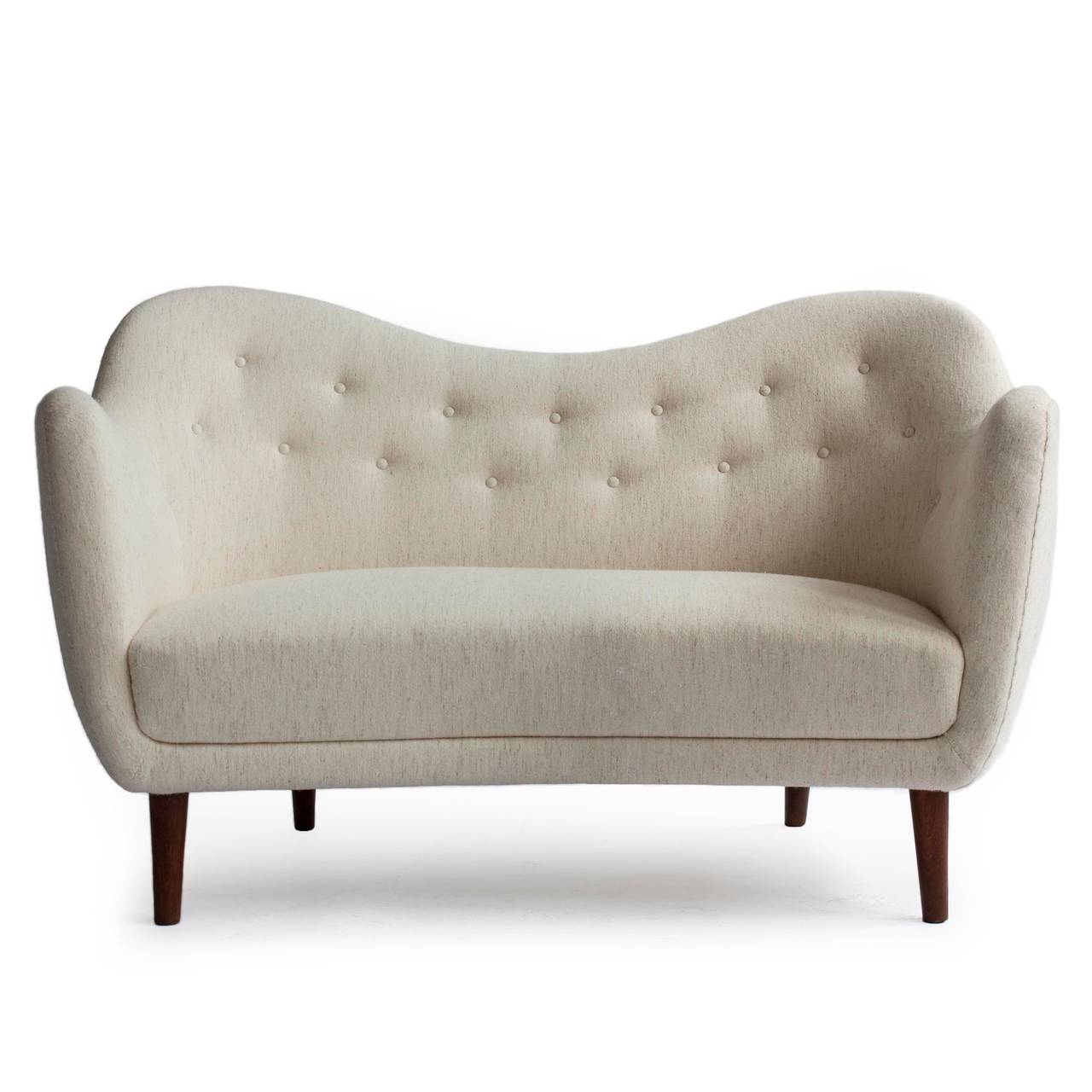 Scandinavian Modern Finn Juhl BO46, Poet Sofa, Bovirke