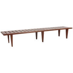 Hans J. Wegner teak bench, Johannes Hansen