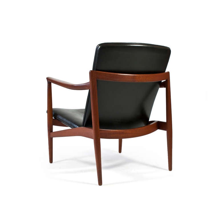 Scandinavian Modern Jacob Kjaer Lounge Chair with Ottoman