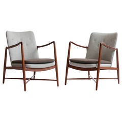 Pair of Finn Juhl 'Fireplace Chairs' for Bovirke