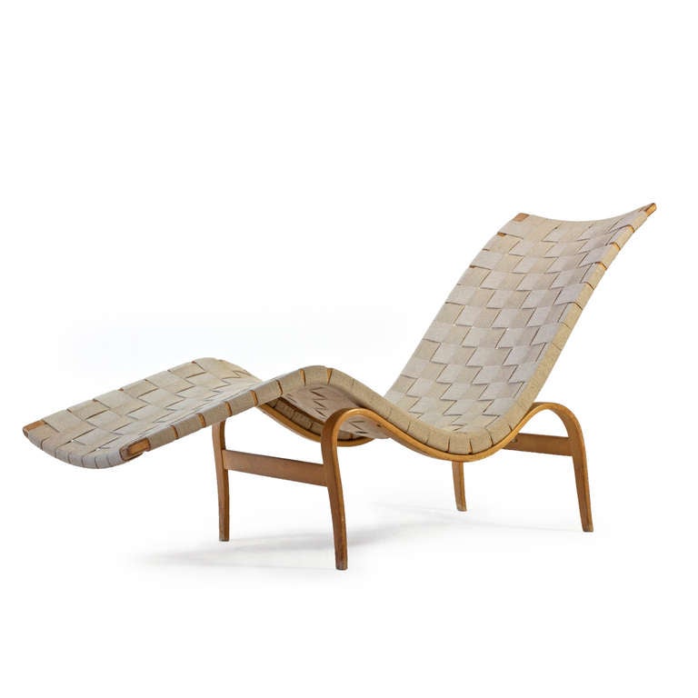 Scandinavian Modern Bruno Mathsson Lounge Chair, Karl Mathsson